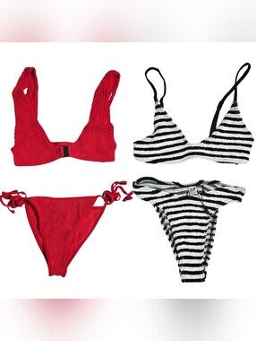 2 BOND-EYE Bikini Sets Edwards/Clasp Scout Crop & Christy/Anisha Brief Swimsuits